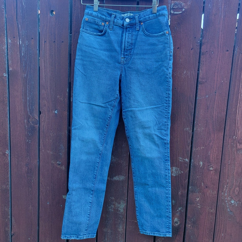 Madewell‎ The Perfect Vintage Jean Womens 27 Medium Blue High Rise Straight Leg